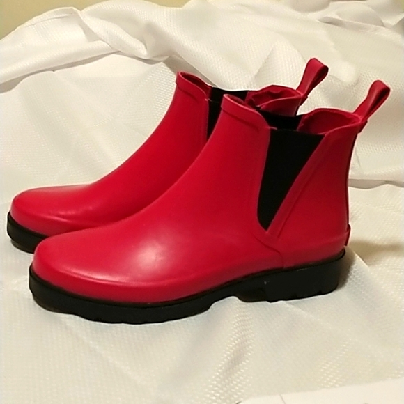 Polo Ralph Lauren Shoes - Ralph Lauren red Polo sport rubber rain garden booties size 7